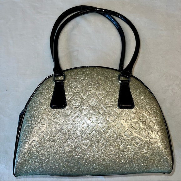 Lux de Ville Black Jack Card Suits Silver and Black Bowler - Picture 4 of 16